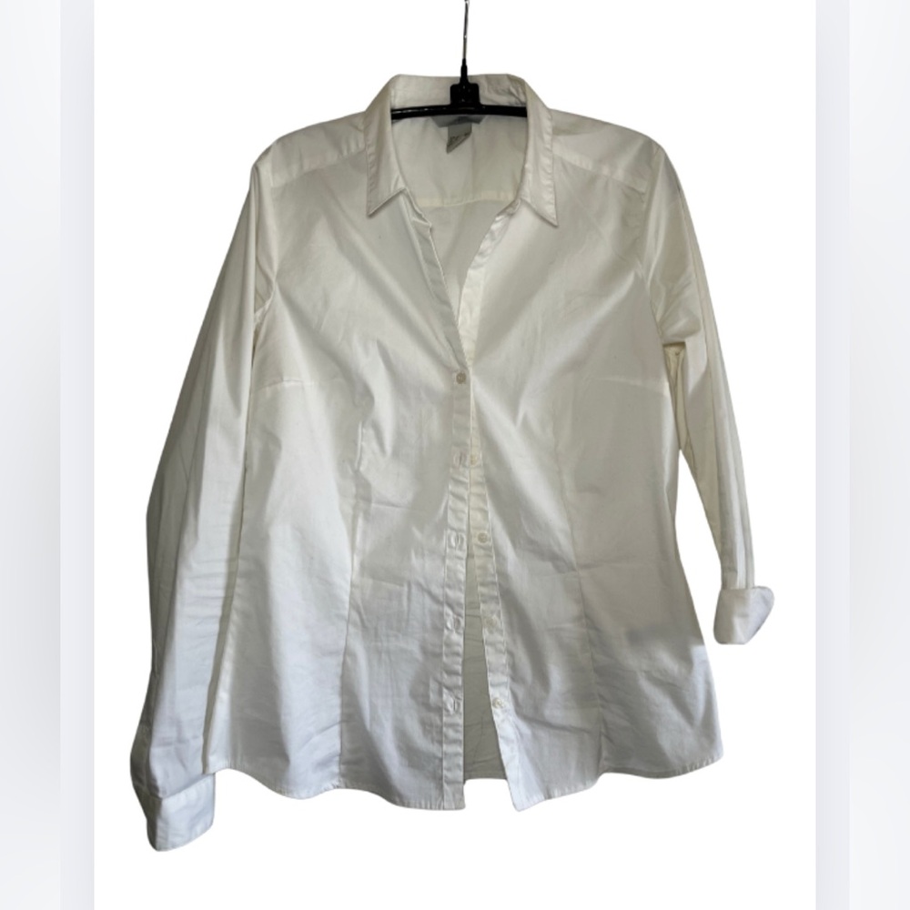 H&M Ivory Button-Up Shirt